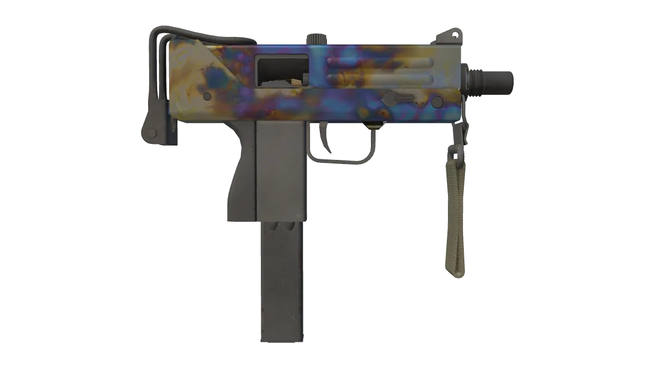 MAC-10 | Case Hardened seed #650, back
