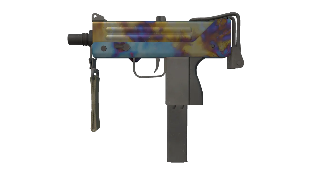 MAC-10 | Case Hardened seed #655, front