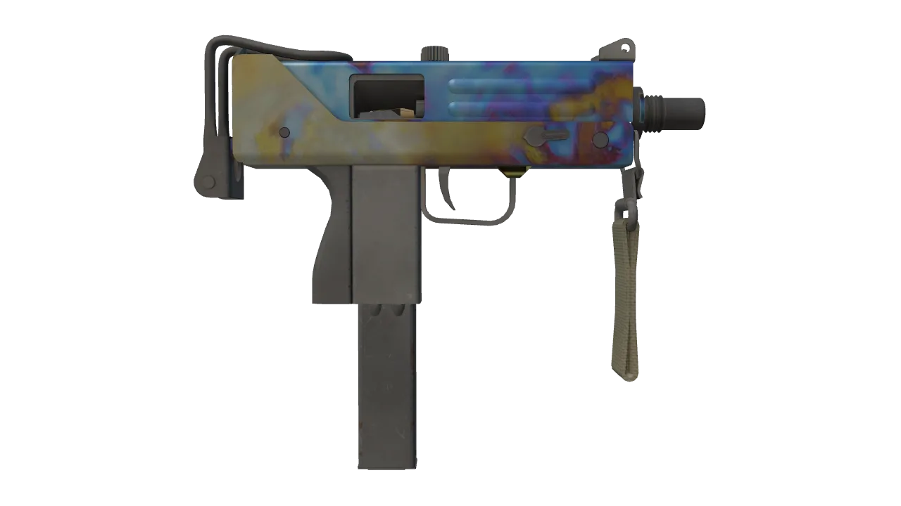 MAC-10 | Case Hardened seed #669, back