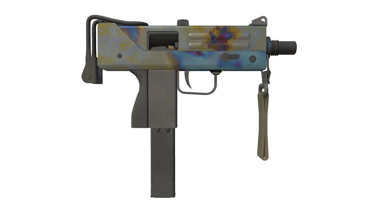 MAC-10 | Case Hardened seed #67, back