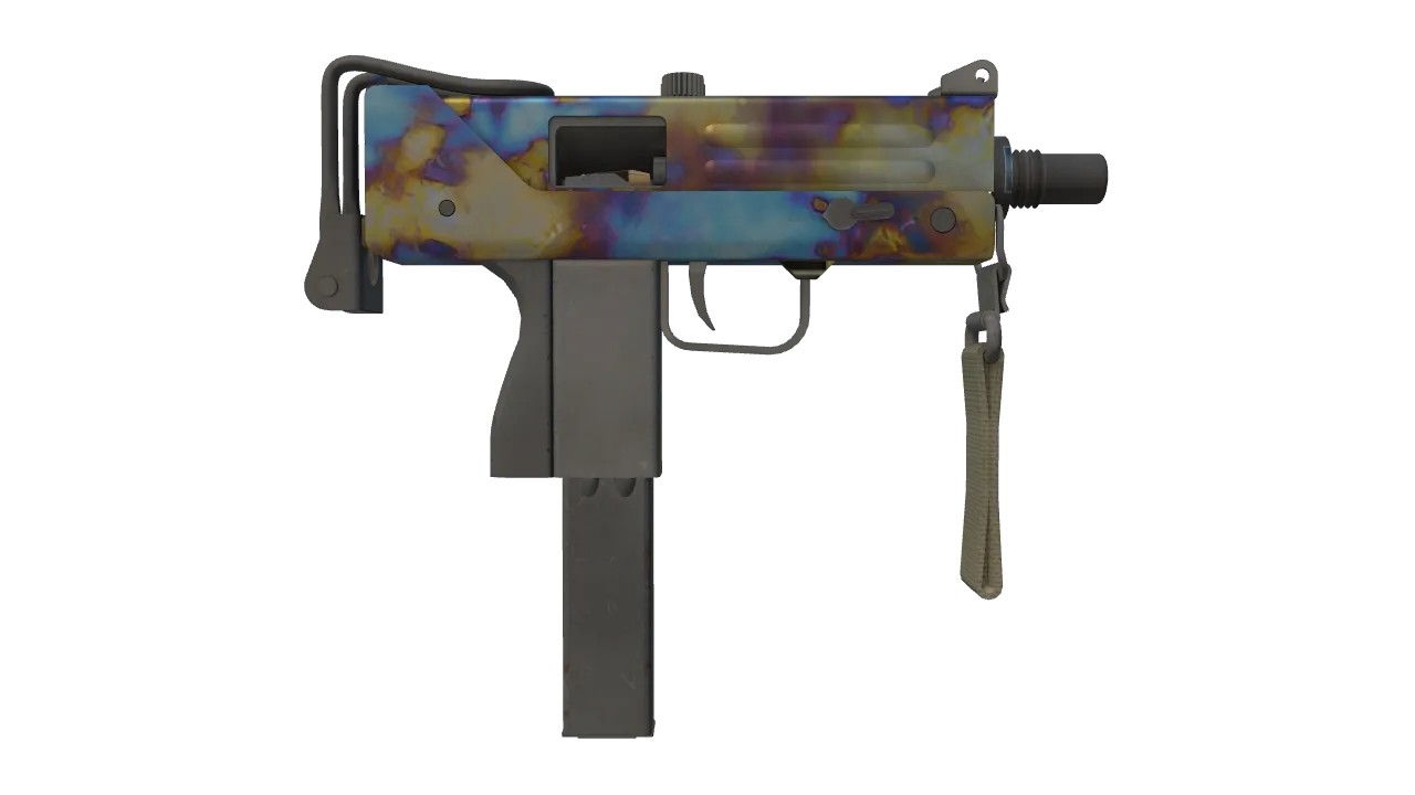 MAC-10 | Case Hardened seed #679, back
