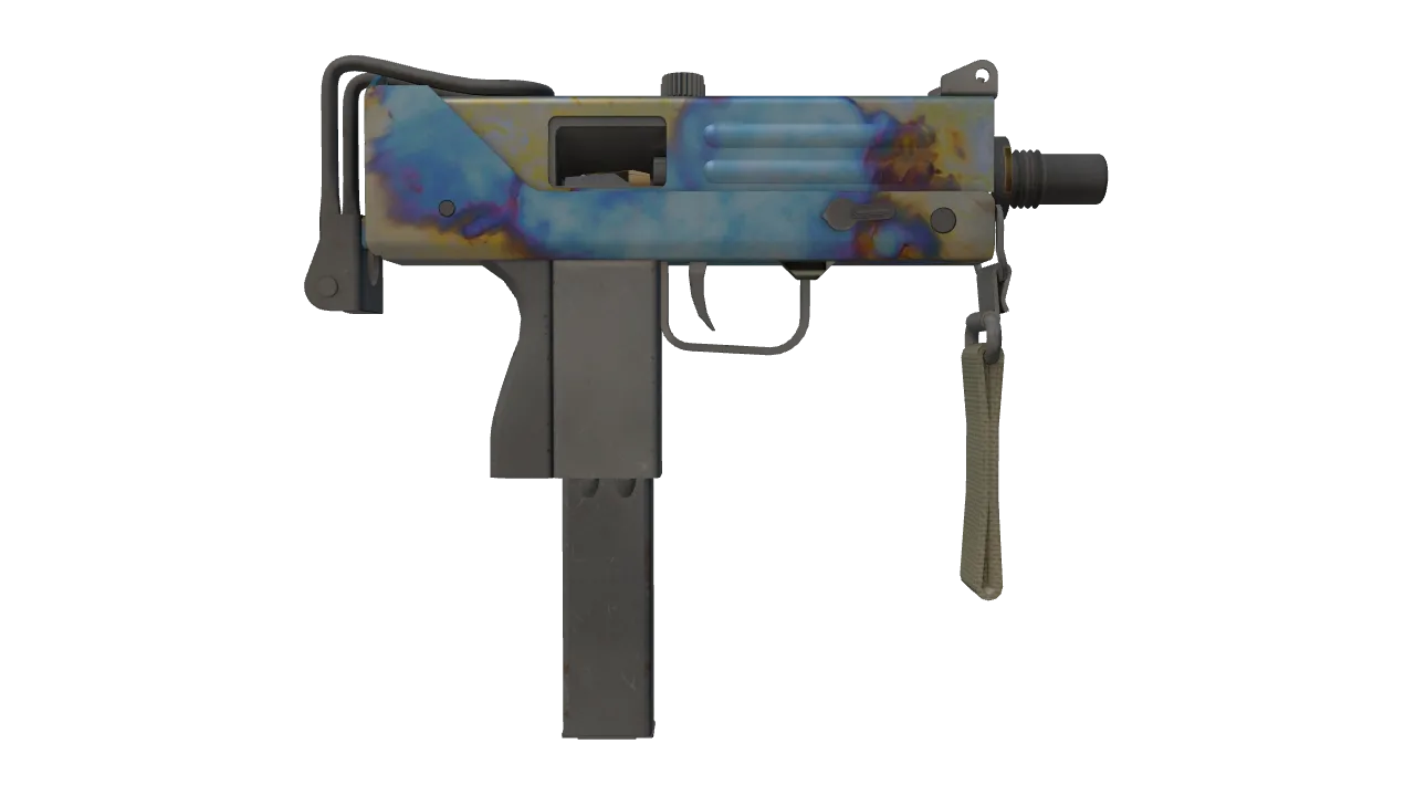 MAC-10 | Case Hardened seed #699, back