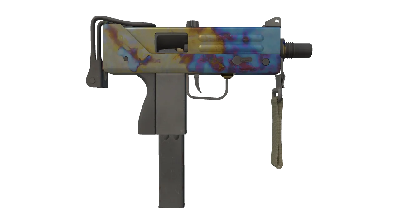 MAC-10 | Case Hardened seed #7, back
