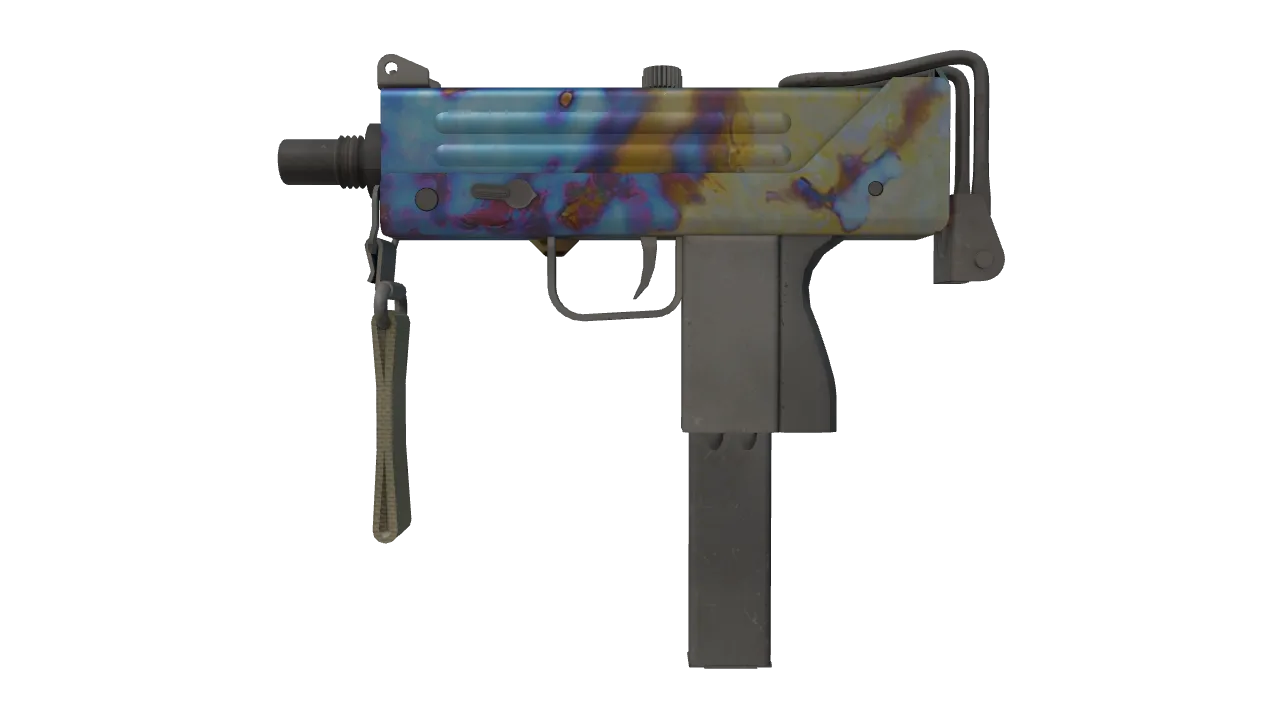 MAC-10 | Case Hardened seed #7, front
