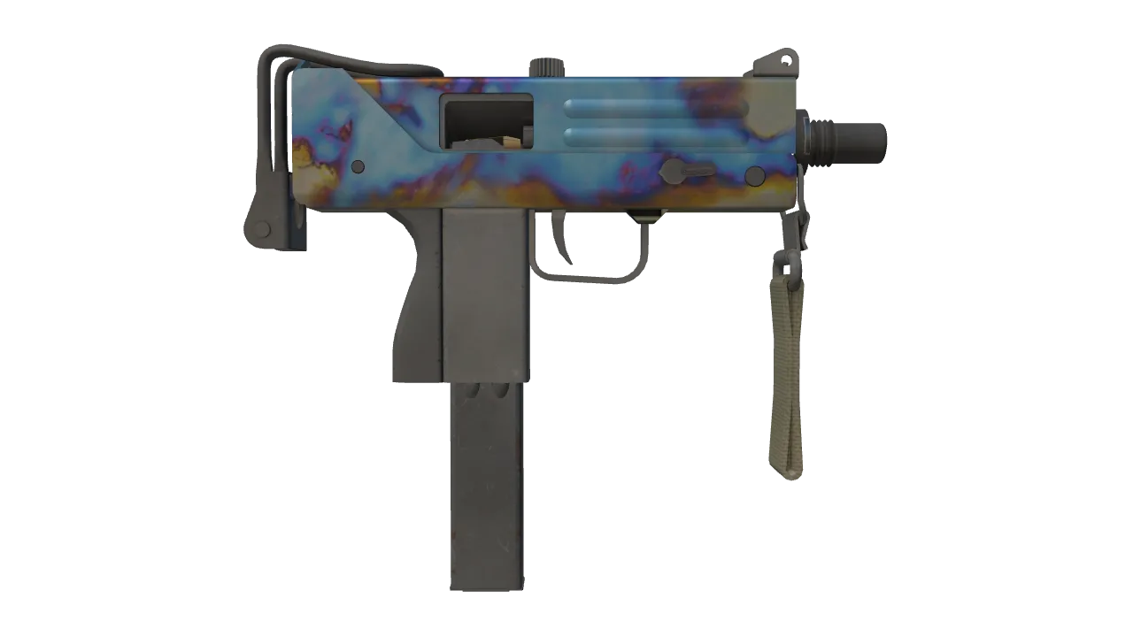 MAC-10 | Case Hardened seed #703, back