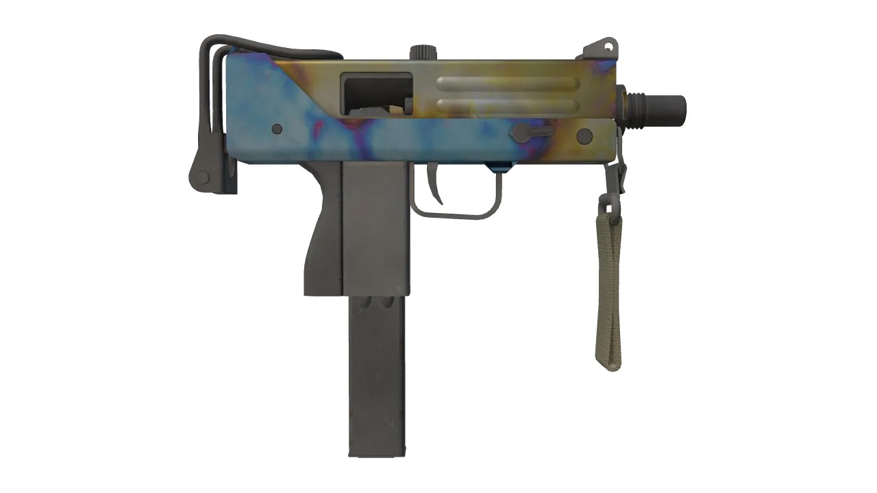 MAC-10 | Case Hardened seed #705, back
