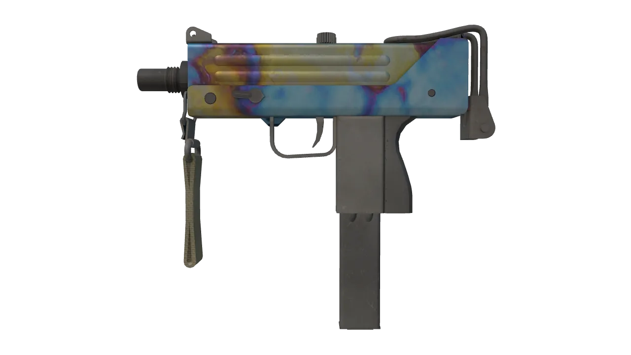 MAC-10 | Case Hardened seed #705, front