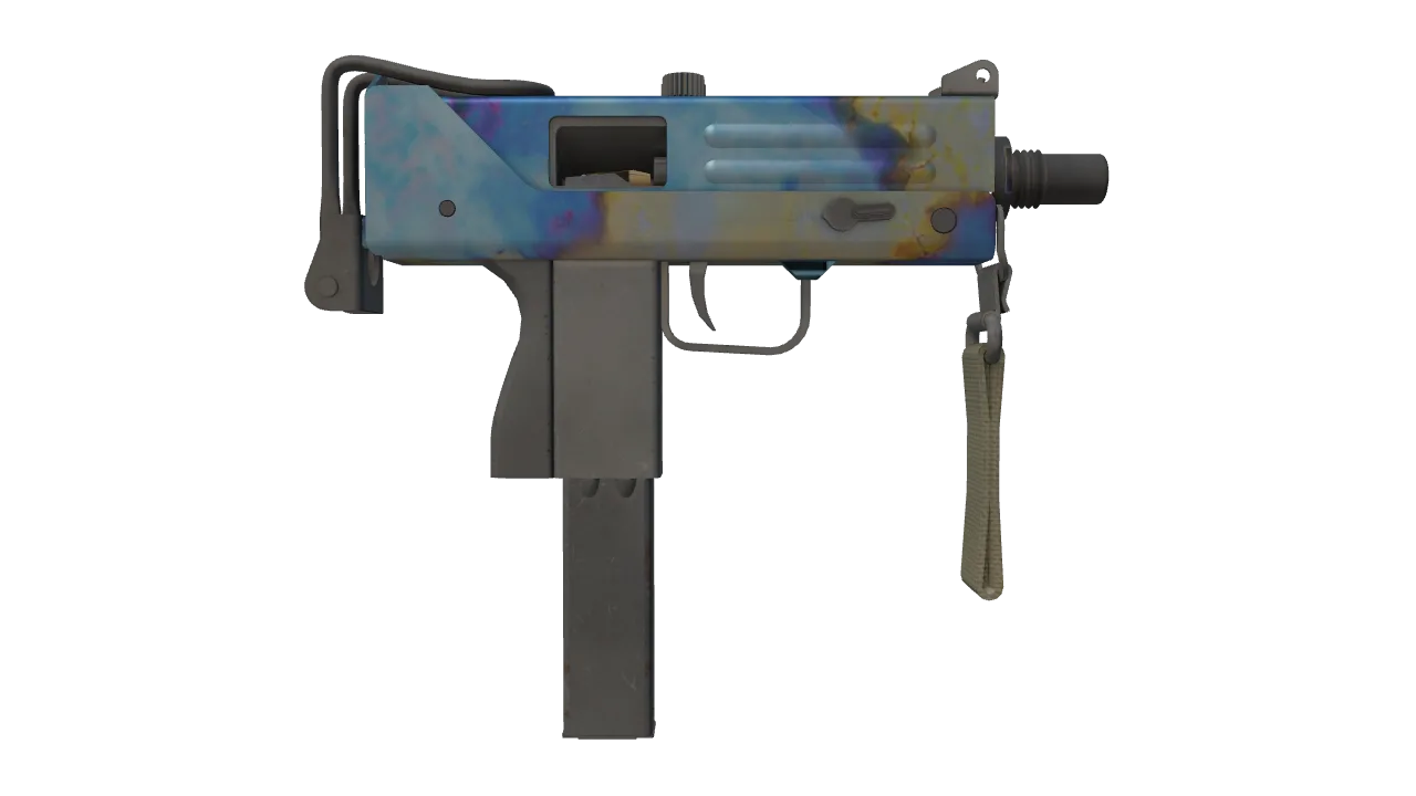 MAC-10 | Case Hardened seed #707, back