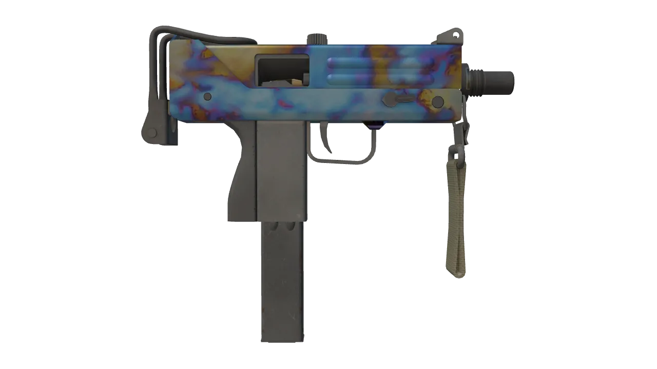 MAC-10 | Case Hardened seed #709, back