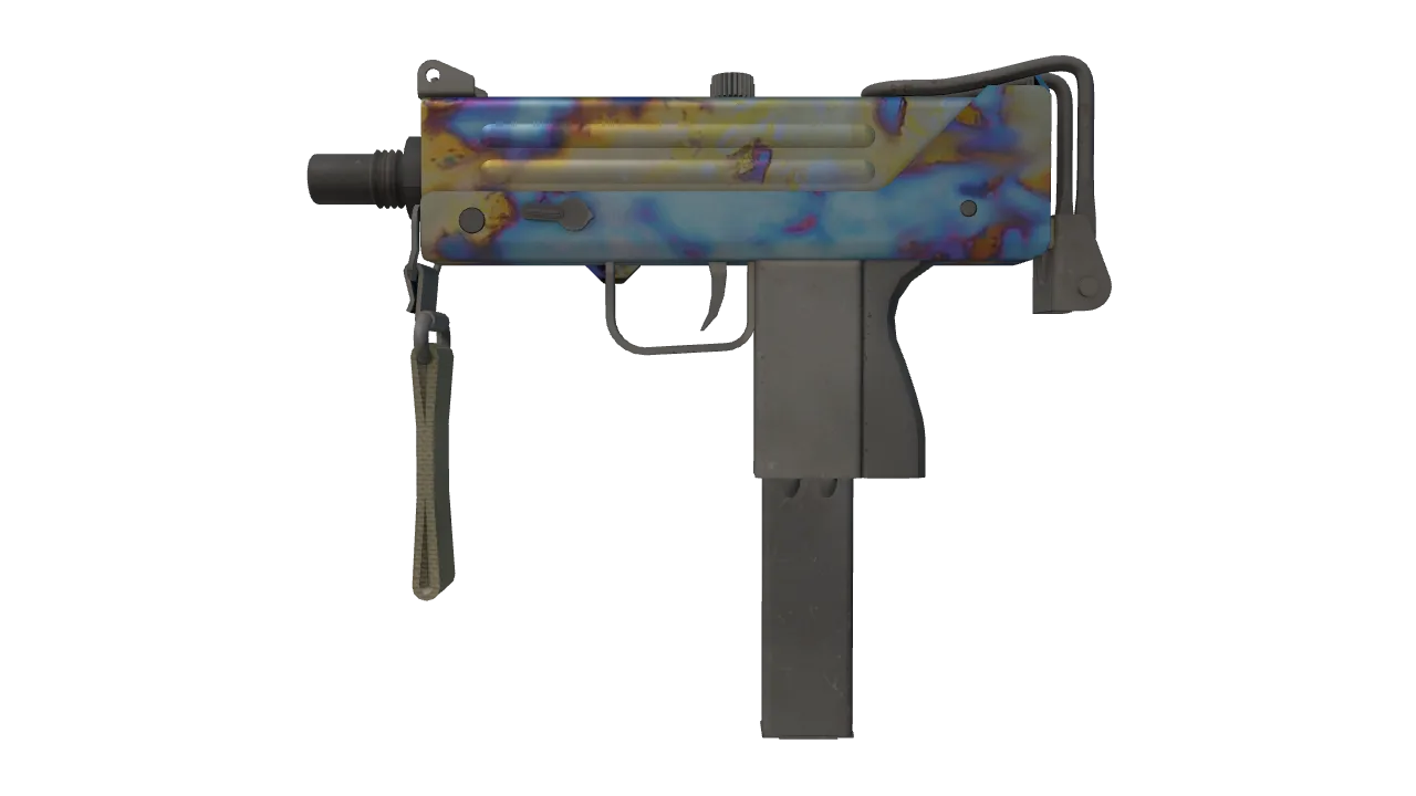 MAC-10 | Case Hardened seed #709, front