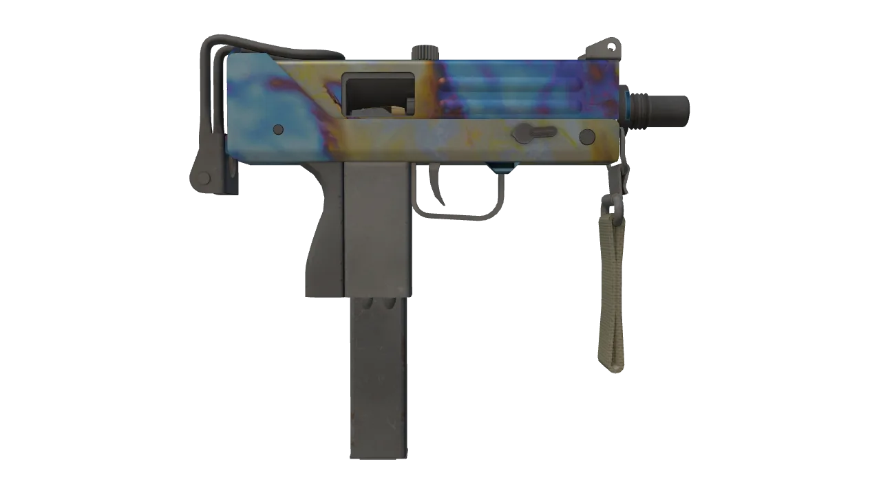 MAC-10 | Case Hardened seed #710, back
