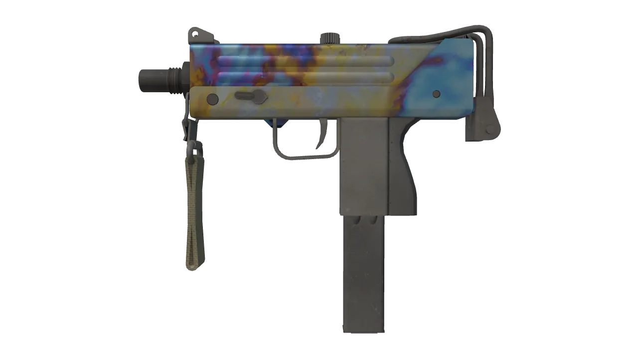 MAC-10 | Case Hardened seed #710, front