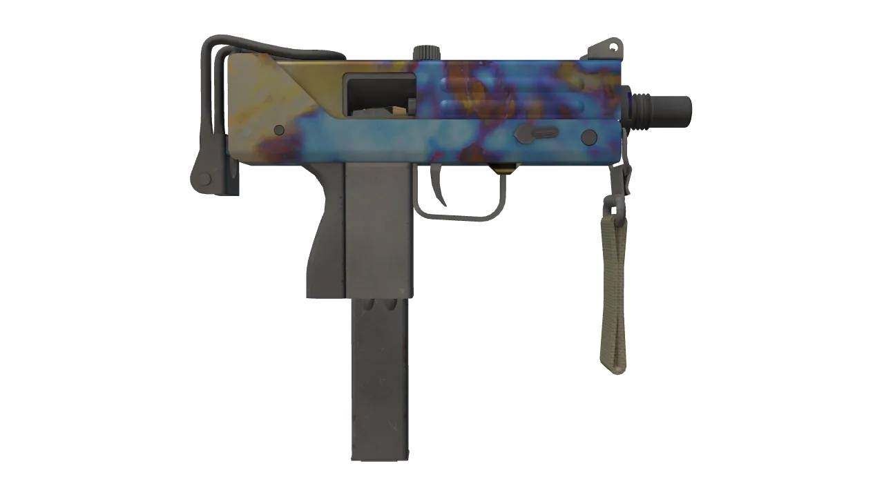 MAC-10 | Case Hardened seed #714, back