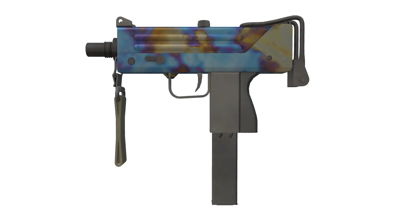 MAC-10 | Case Hardened seed #714, front