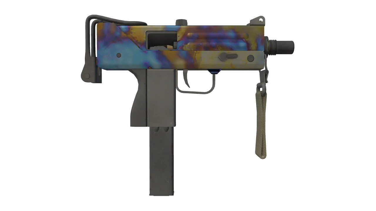 MAC-10 | Case Hardened seed #715, back