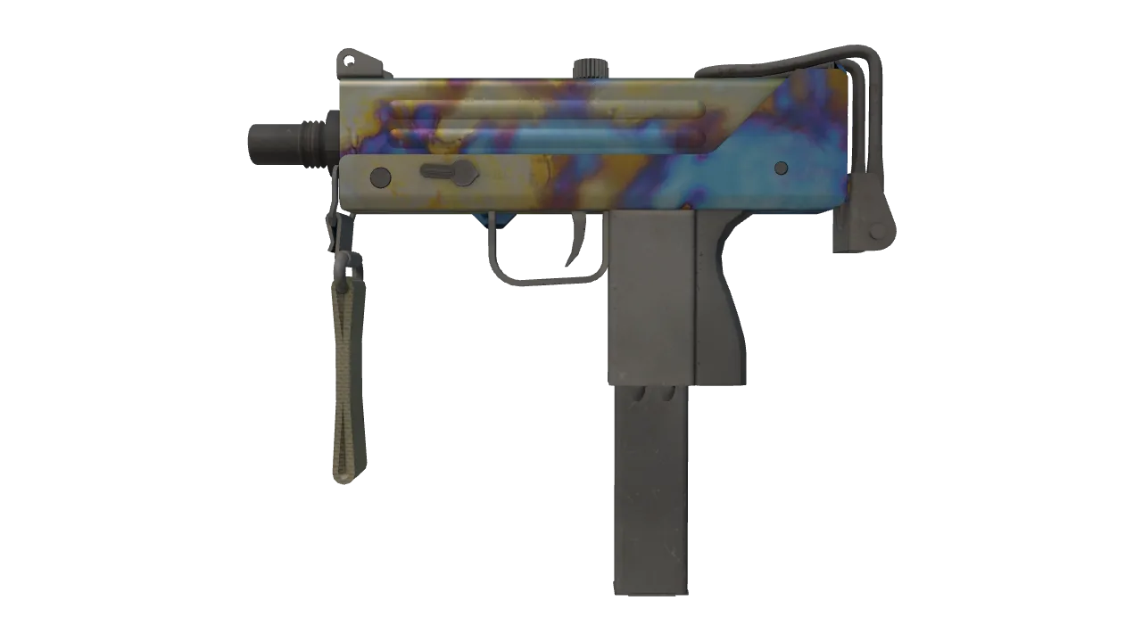 MAC-10 | Case Hardened seed #715, front