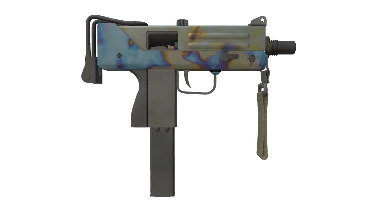MAC-10 | Case Hardened seed #721, back