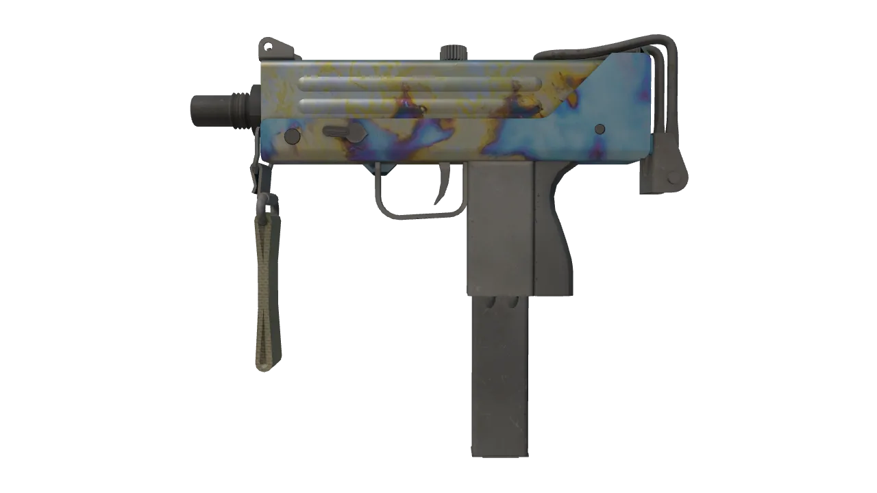 MAC-10 | Case Hardened seed #721, front