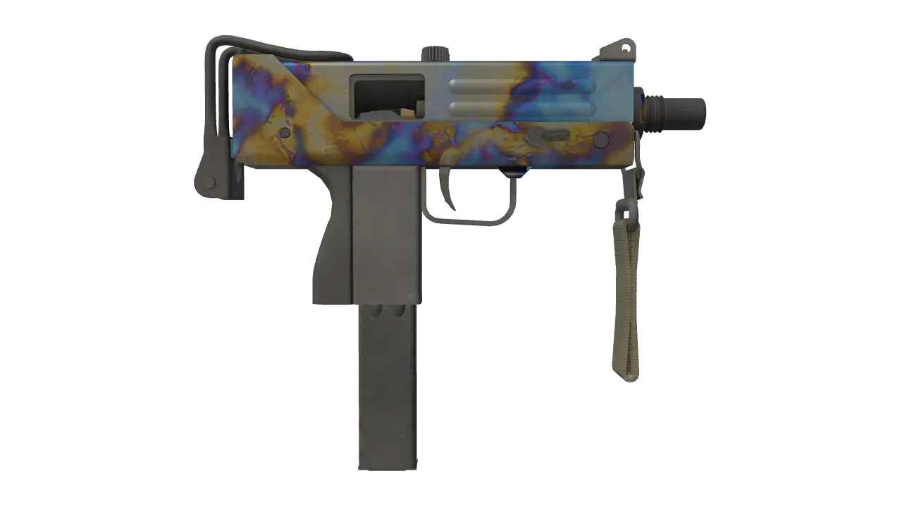 MAC-10 | Case Hardened seed #735, back