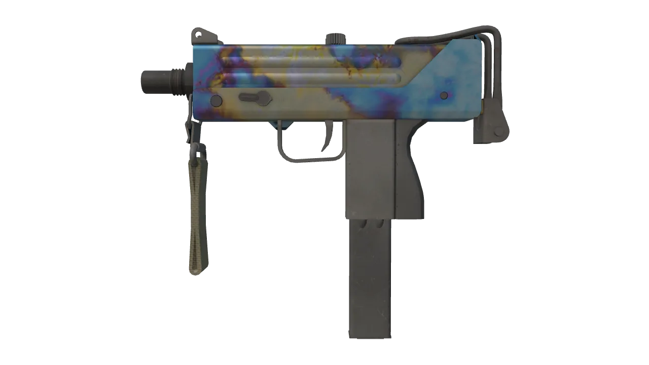 MAC-10 | Case Hardened seed #741, front