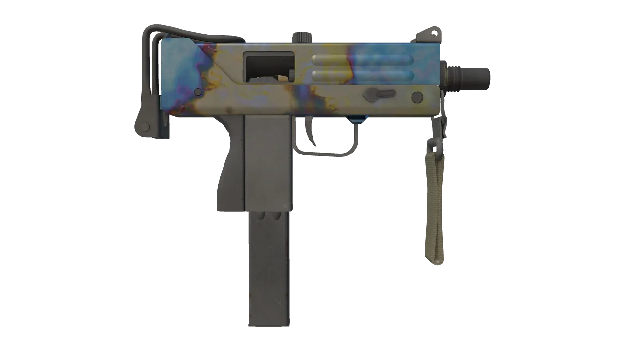 MAC-10 | Case Hardened seed #746, back