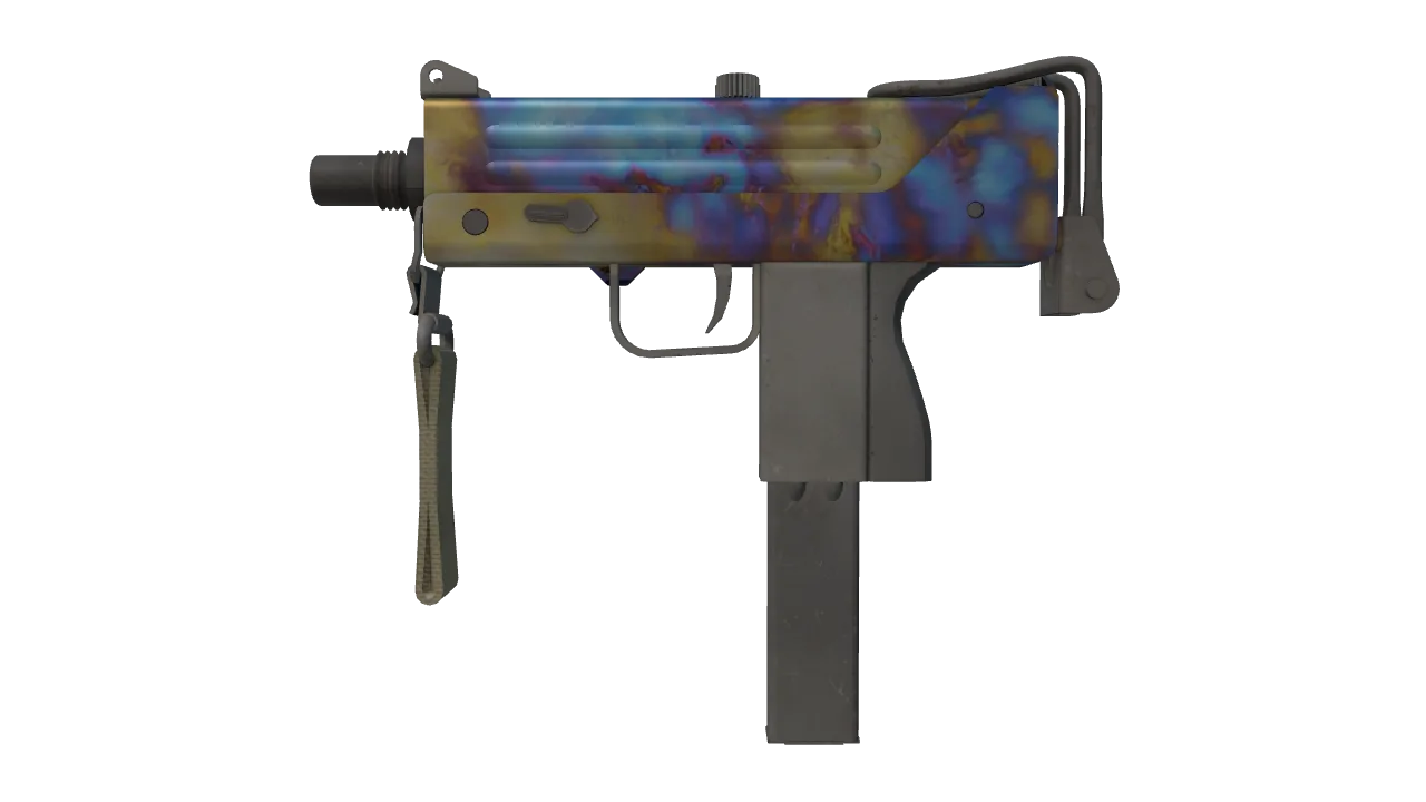 MAC-10 | Case Hardened seed #747, front