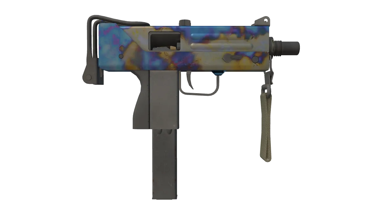 MAC-10 | Case Hardened seed #748, back