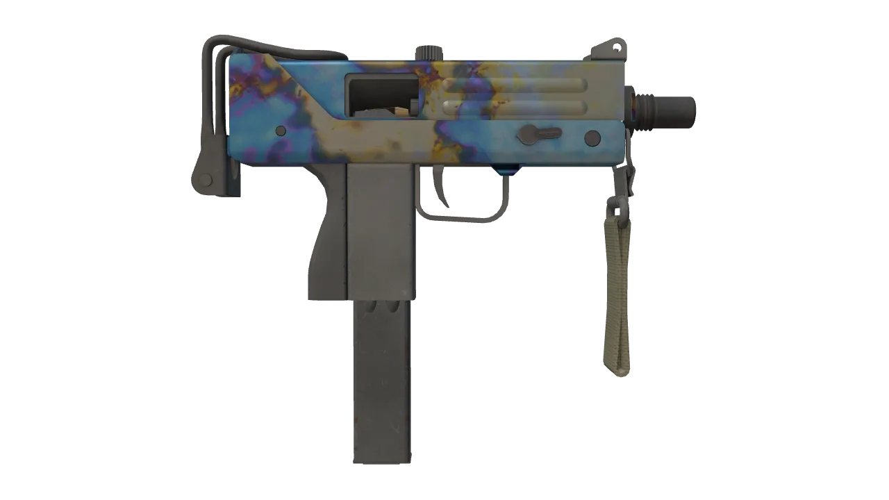 MAC-10 | Case Hardened seed #749, back