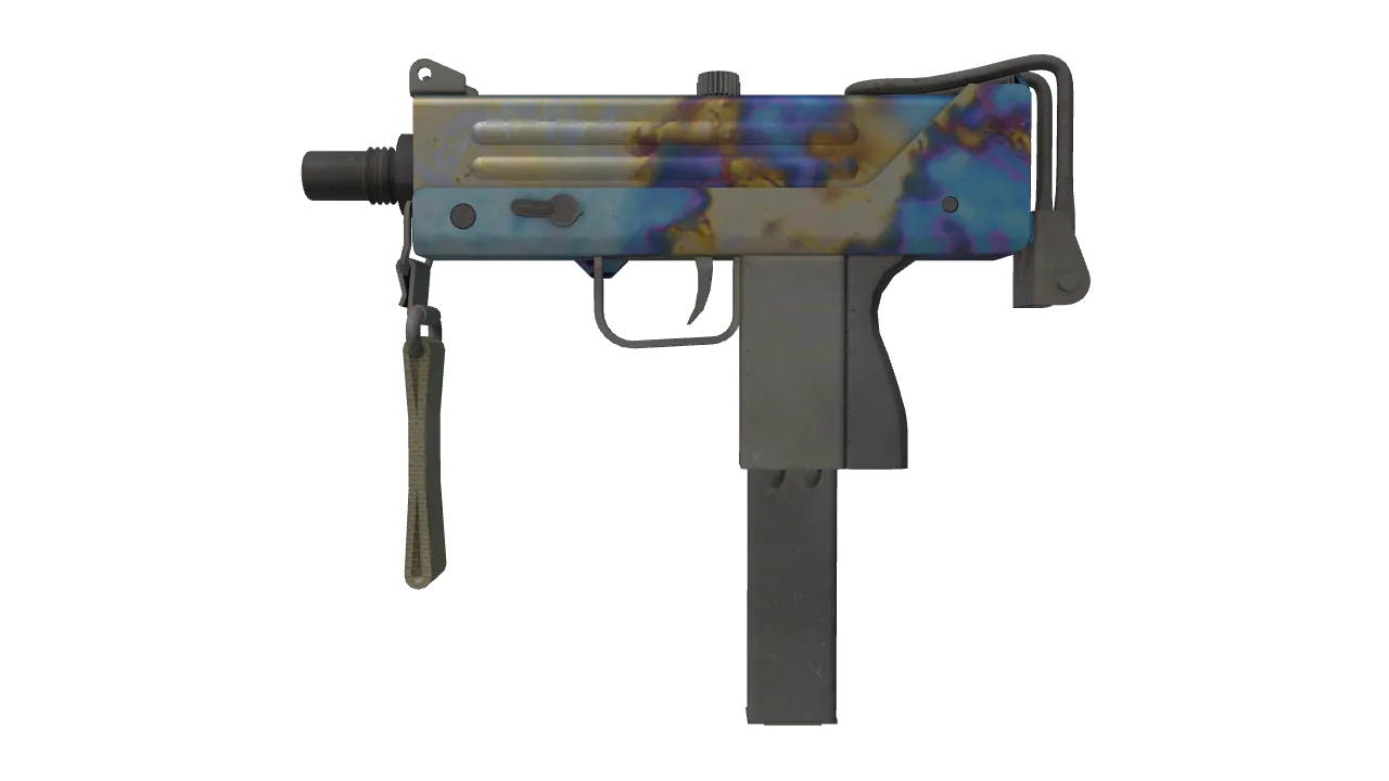 MAC-10 | Case Hardened seed #749, front