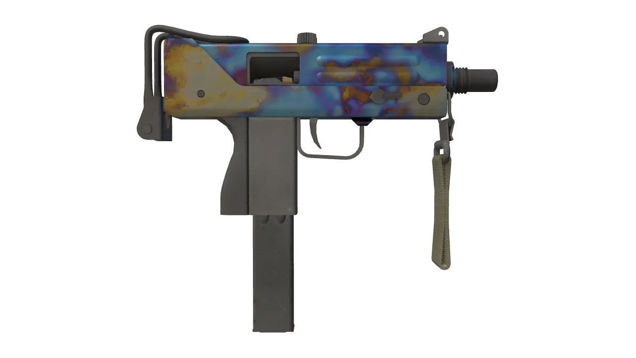 MAC-10 | Case Hardened seed #751, back