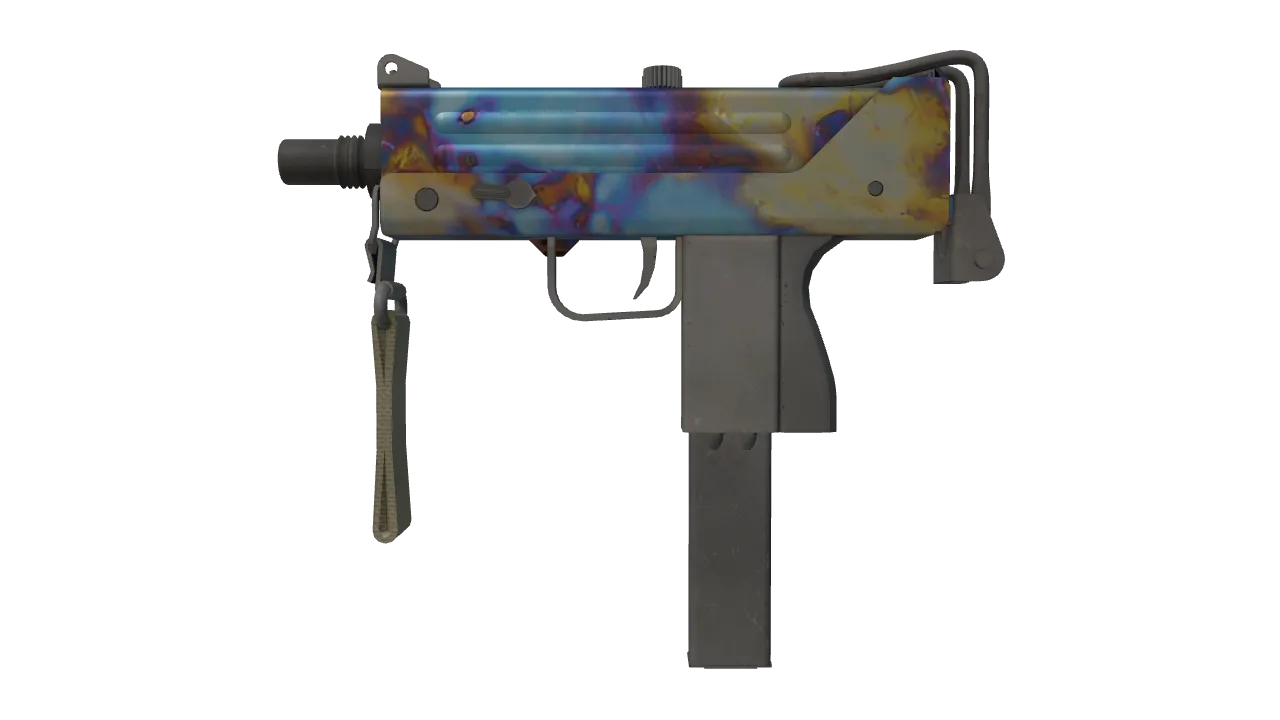 MAC-10 | Case Hardened seed #751, front