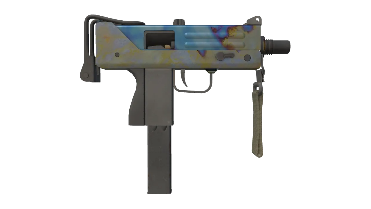 MAC-10 | Case Hardened seed #76, back