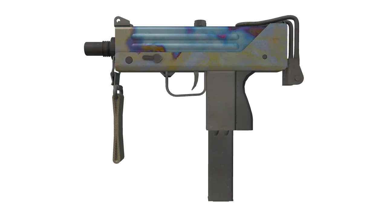 MAC-10 | Case Hardened seed #76, front