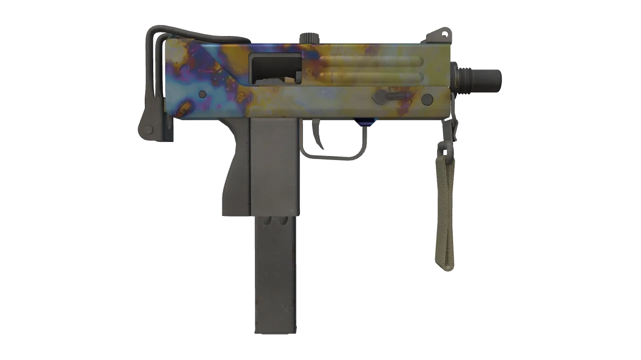 MAC-10 | Case Hardened seed #764, back