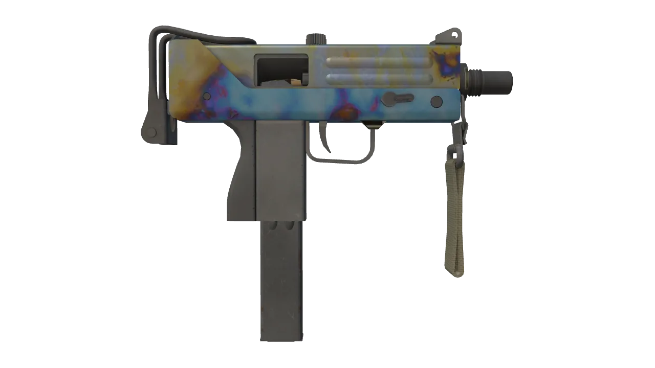 MAC-10 | Case Hardened seed #768, back