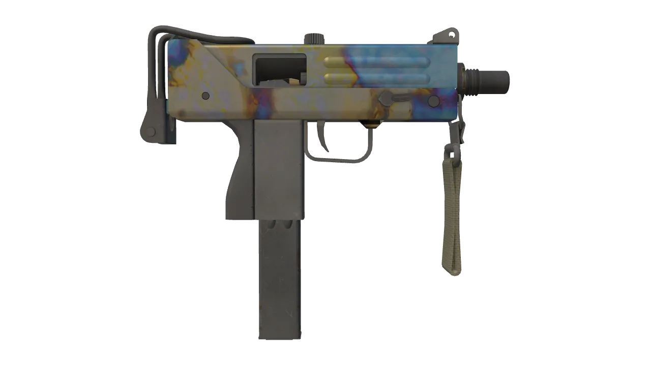 MAC-10 | Case Hardened seed #785, back