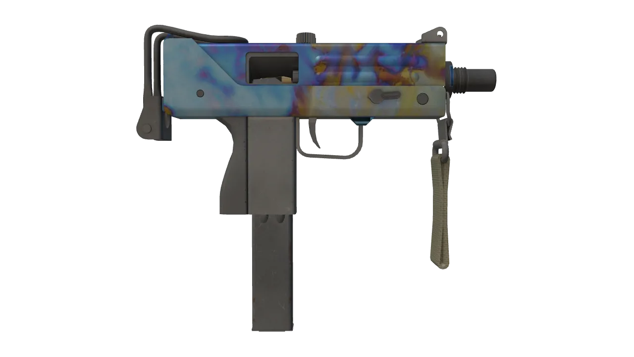 MAC-10 | Case Hardened seed #8, back