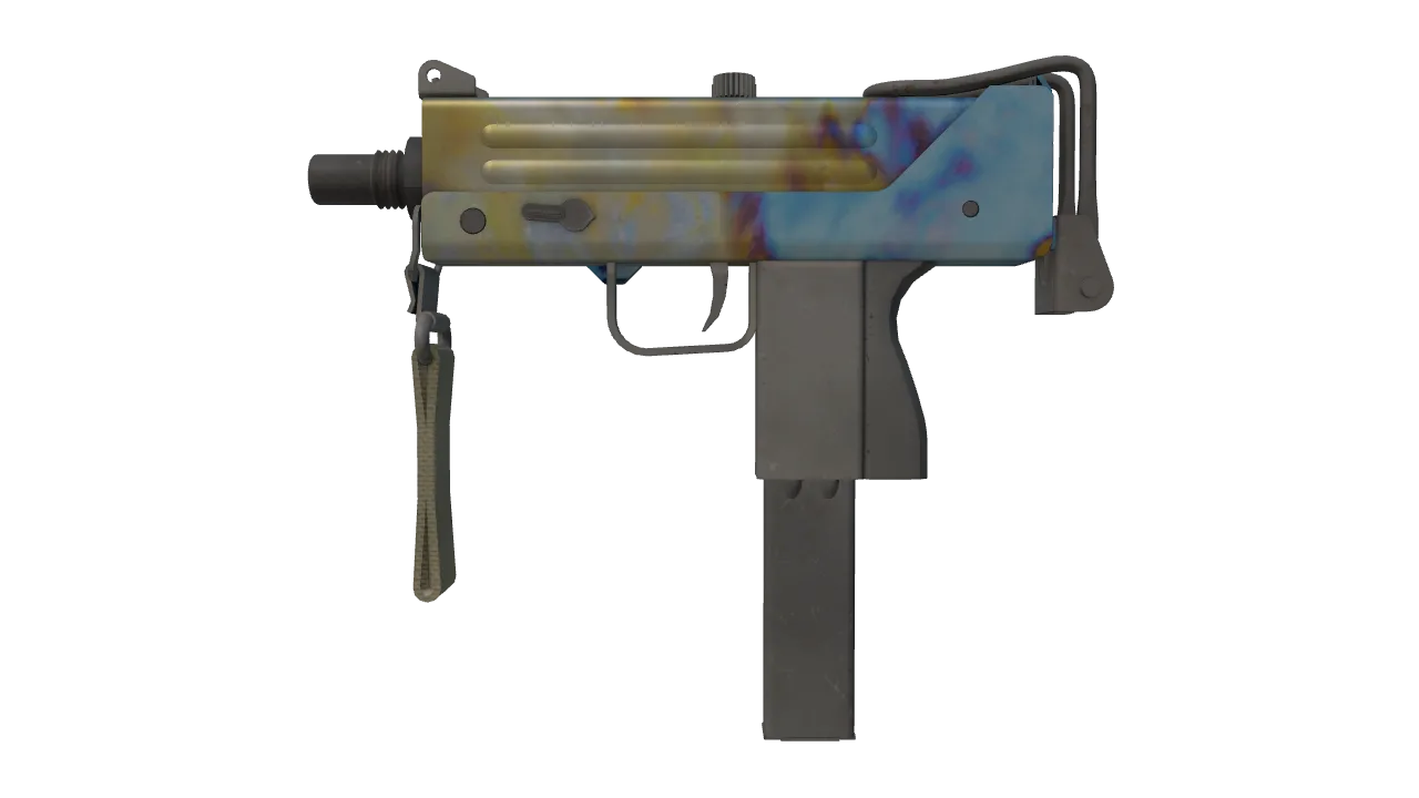 MAC-10 | Case Hardened seed #8, front