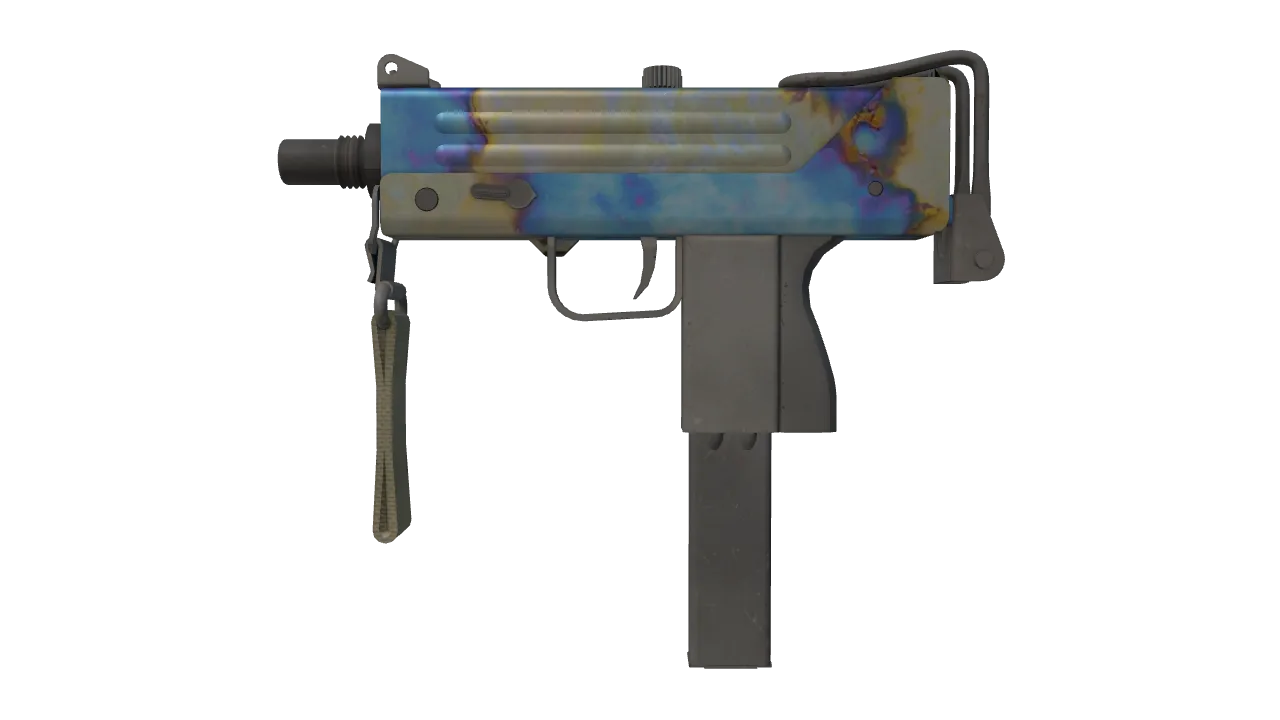 MAC-10 | Case Hardened seed #801, front