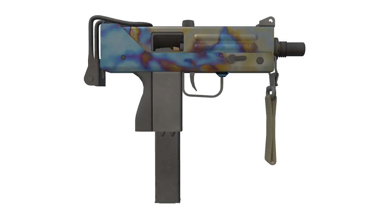 MAC-10 | Case Hardened seed #806, back