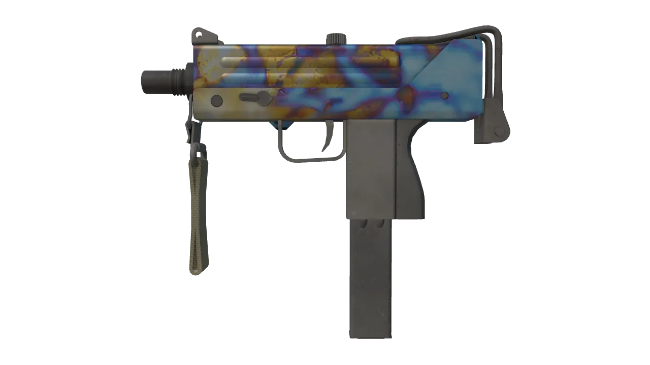 MAC-10 | Case Hardened seed #806, front