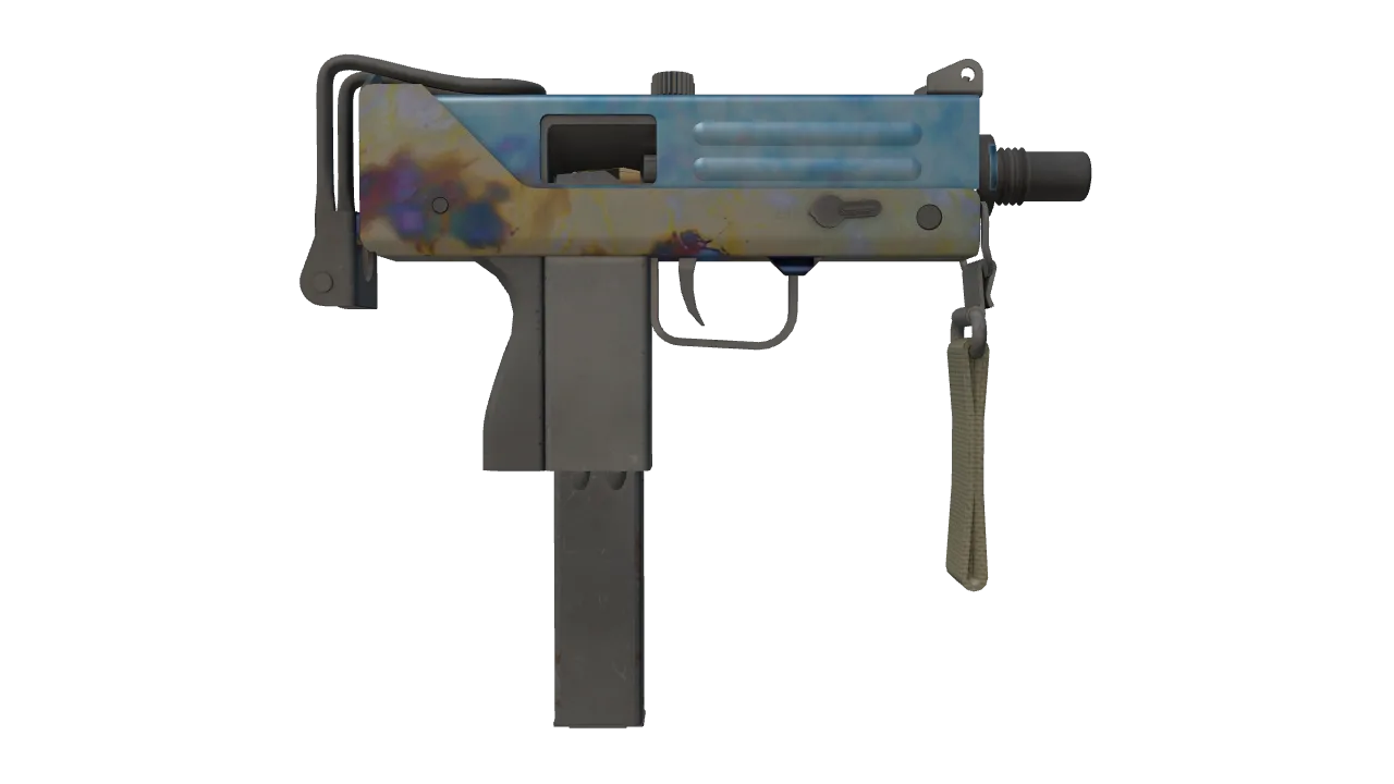 MAC-10 | Case Hardened seed #807, back