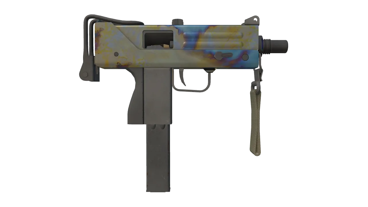 MAC-10 | Case Hardened seed #811, back