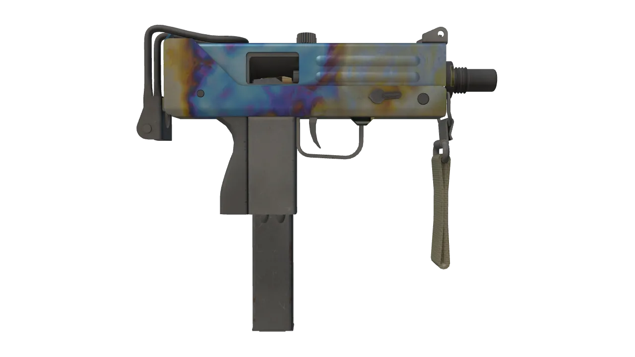 MAC-10 | Case Hardened seed #819, back