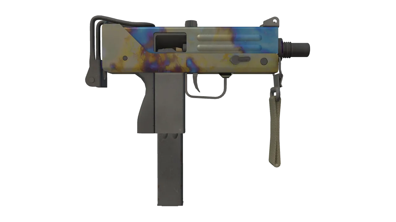 MAC-10 | Case Hardened seed #829, back