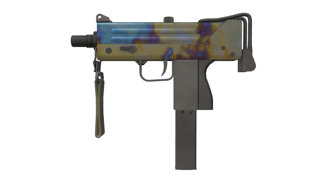 MAC-10 | Case Hardened seed #829, front