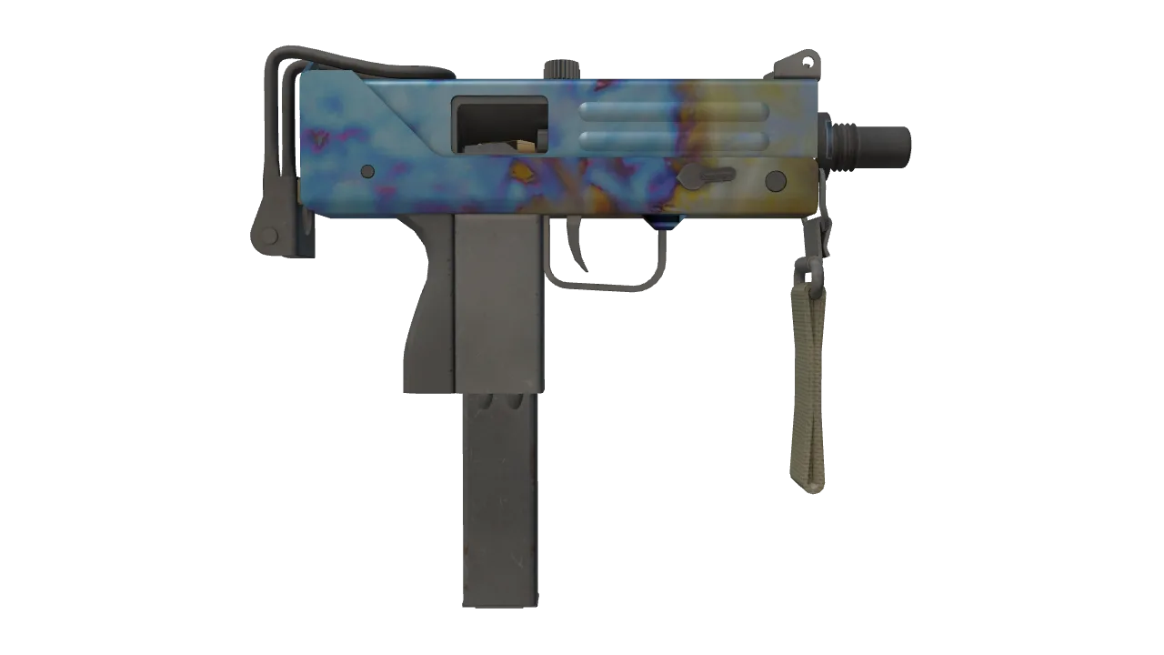 MAC-10 | Case Hardened seed #830, back