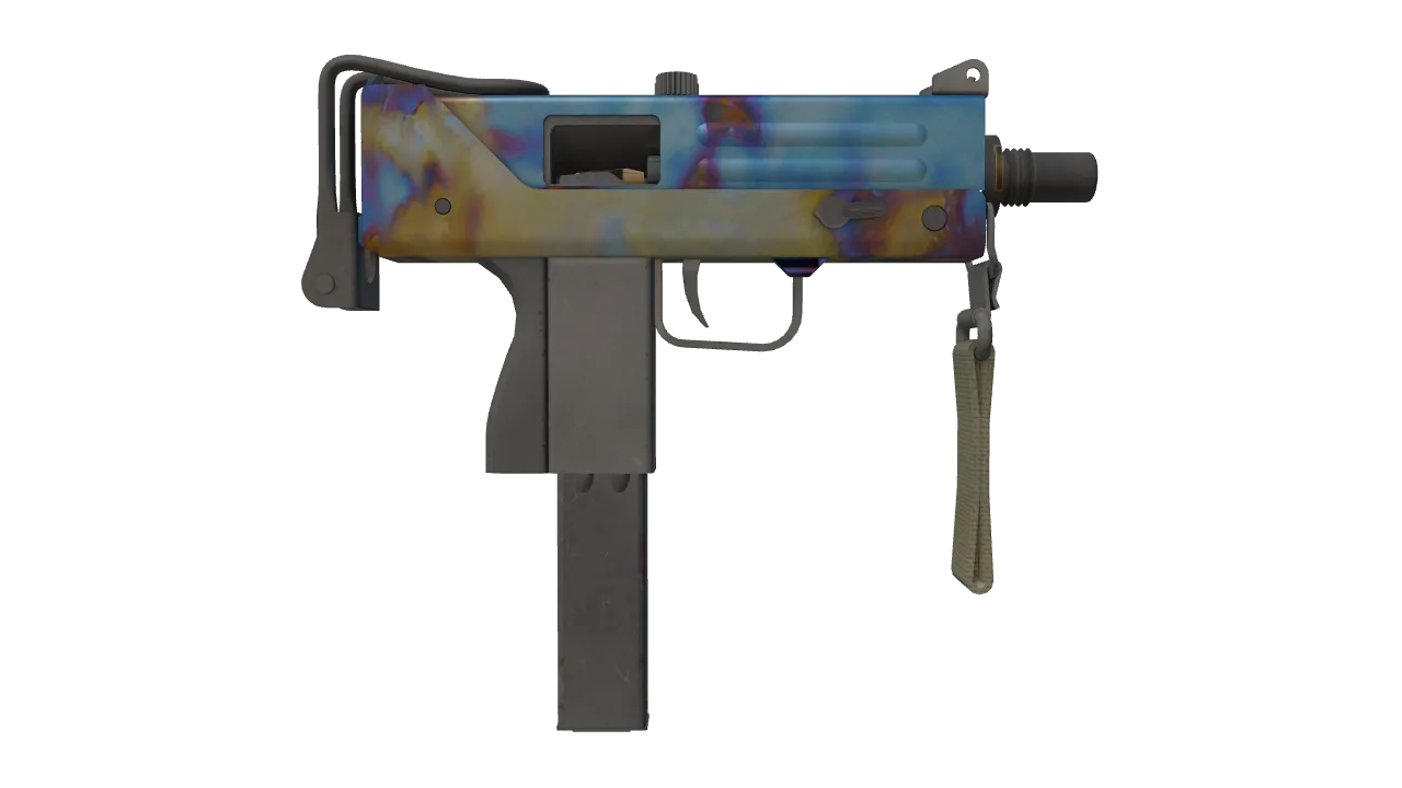 MAC-10 | Case Hardened seed #831, back