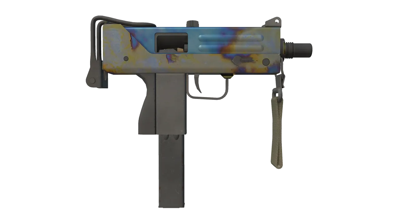 MAC-10 | Case Hardened seed #835, back