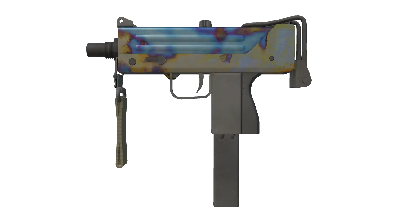 MAC-10 | Case Hardened seed #835, front